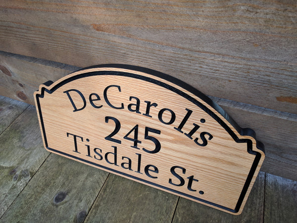 Personalized House Address Sign - Wilder Wood Works